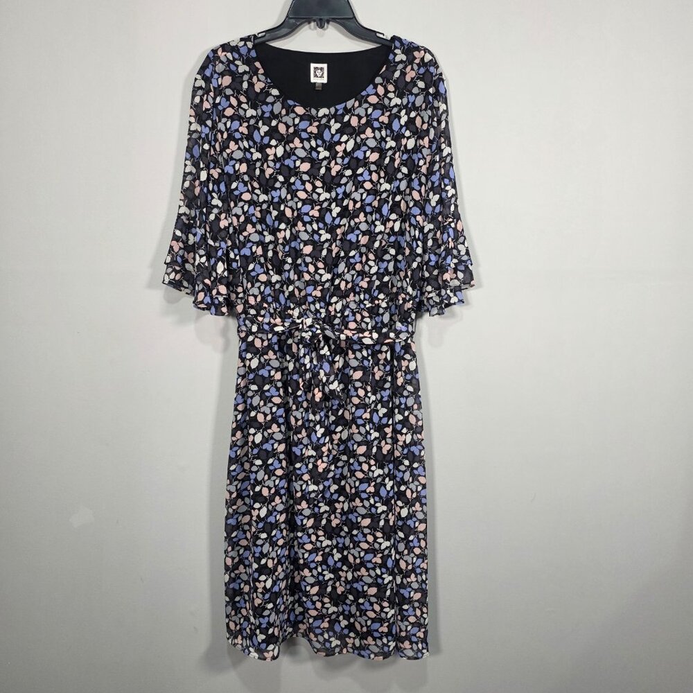 Anne Klein Floral Dress 2X Career Flair‎ Casual Party Plus